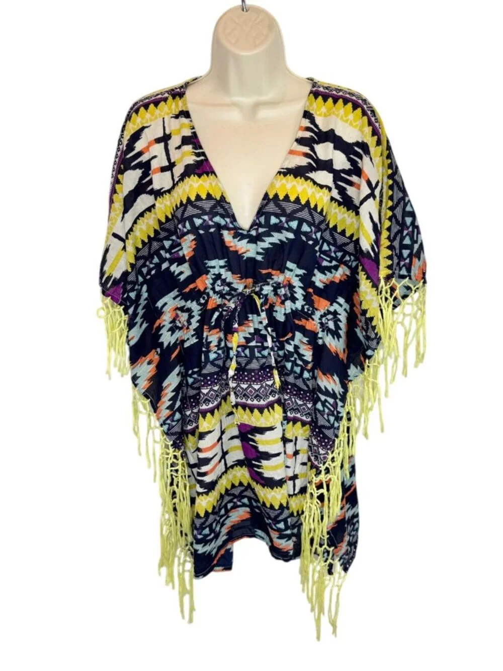 Shiraleah Beach Coverup Dress Kaftan - One Size
